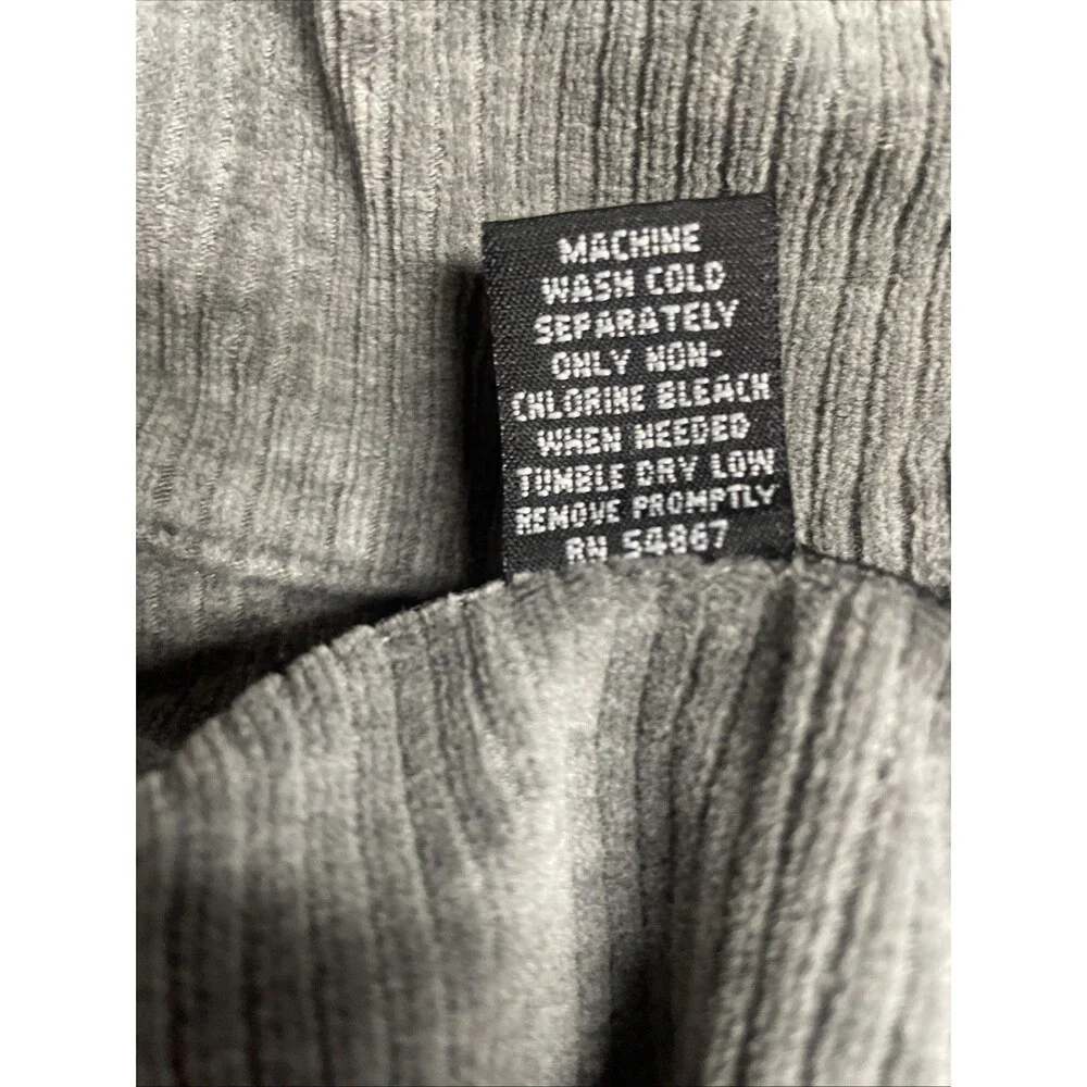Structure Brand Men’s Grey Ribbed Corduroy Quarter-Zip Sweatshirt